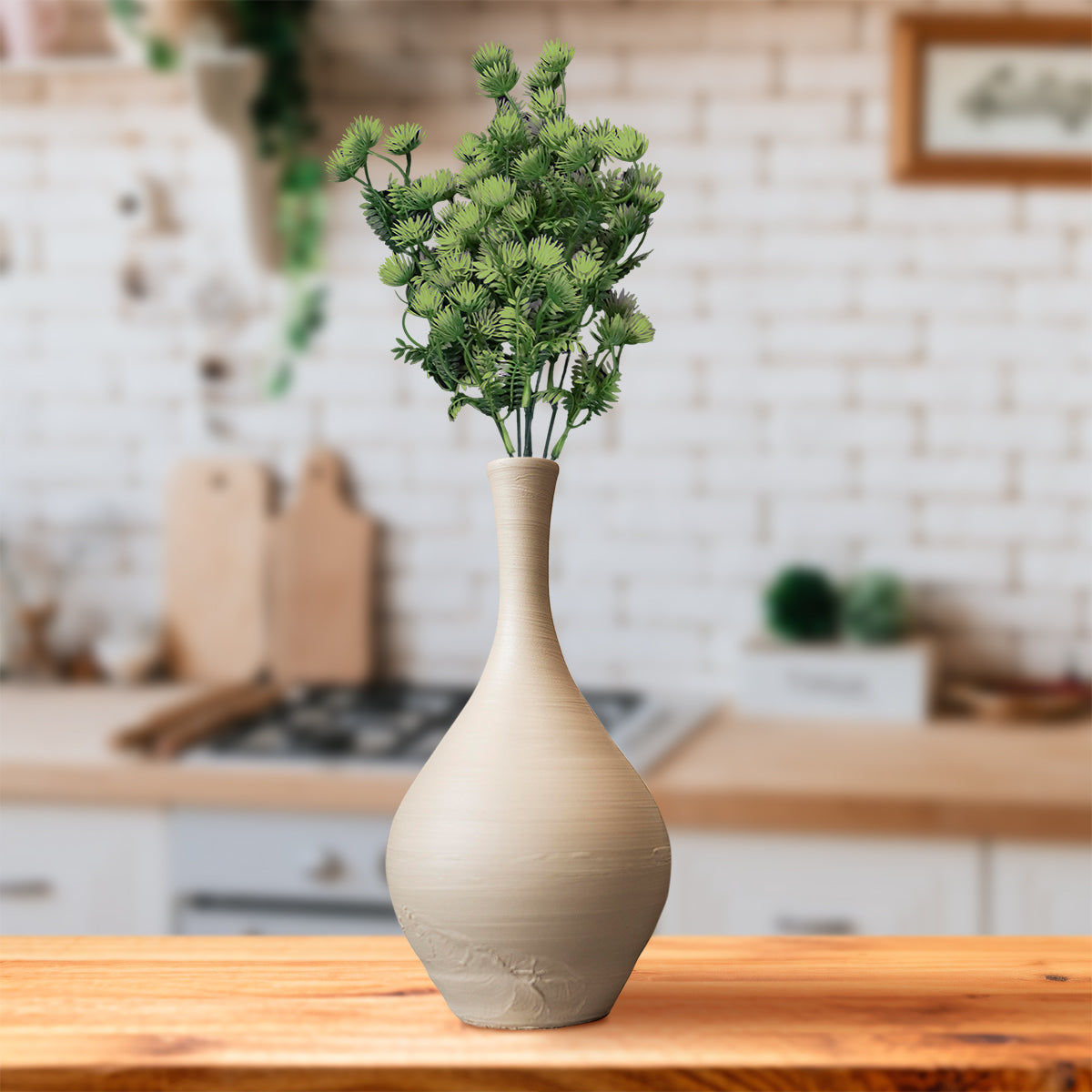 Follaje Artificial Decorativo con 6 Ramas. color Verde