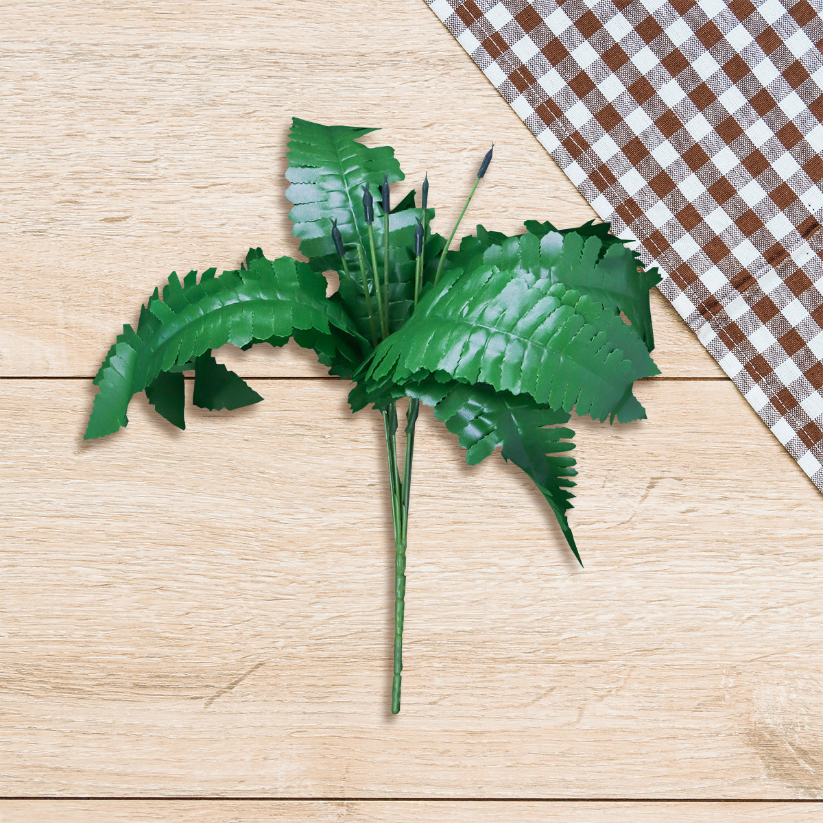 Follaje Artificial Decorativo con 7 Ramas, color Verde