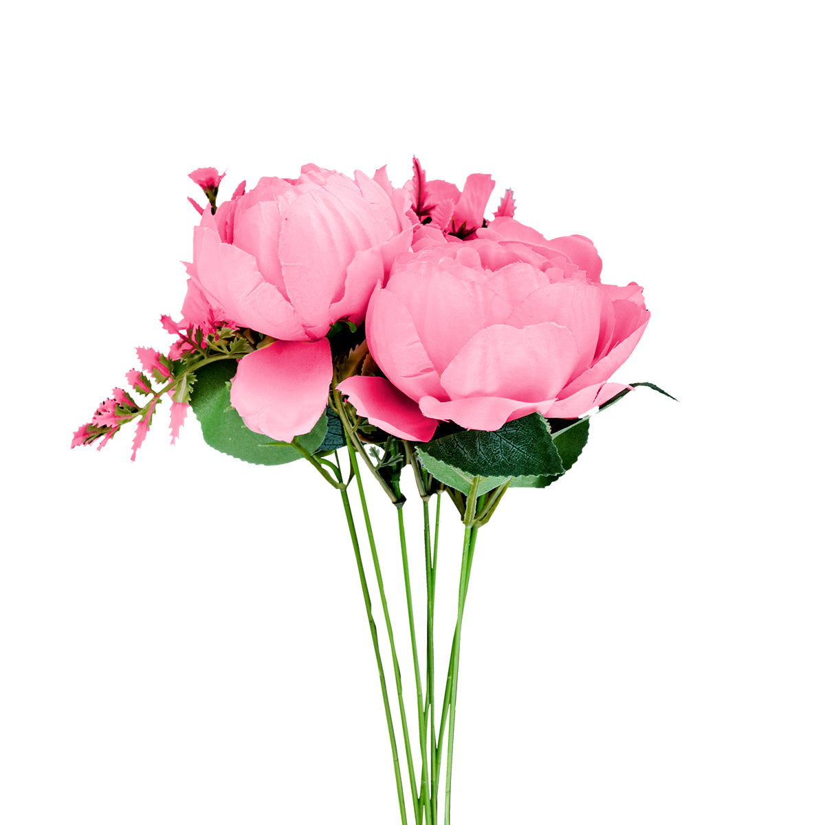 Ramo de Rosas Artificiales con 7 Ramas, color Rosa