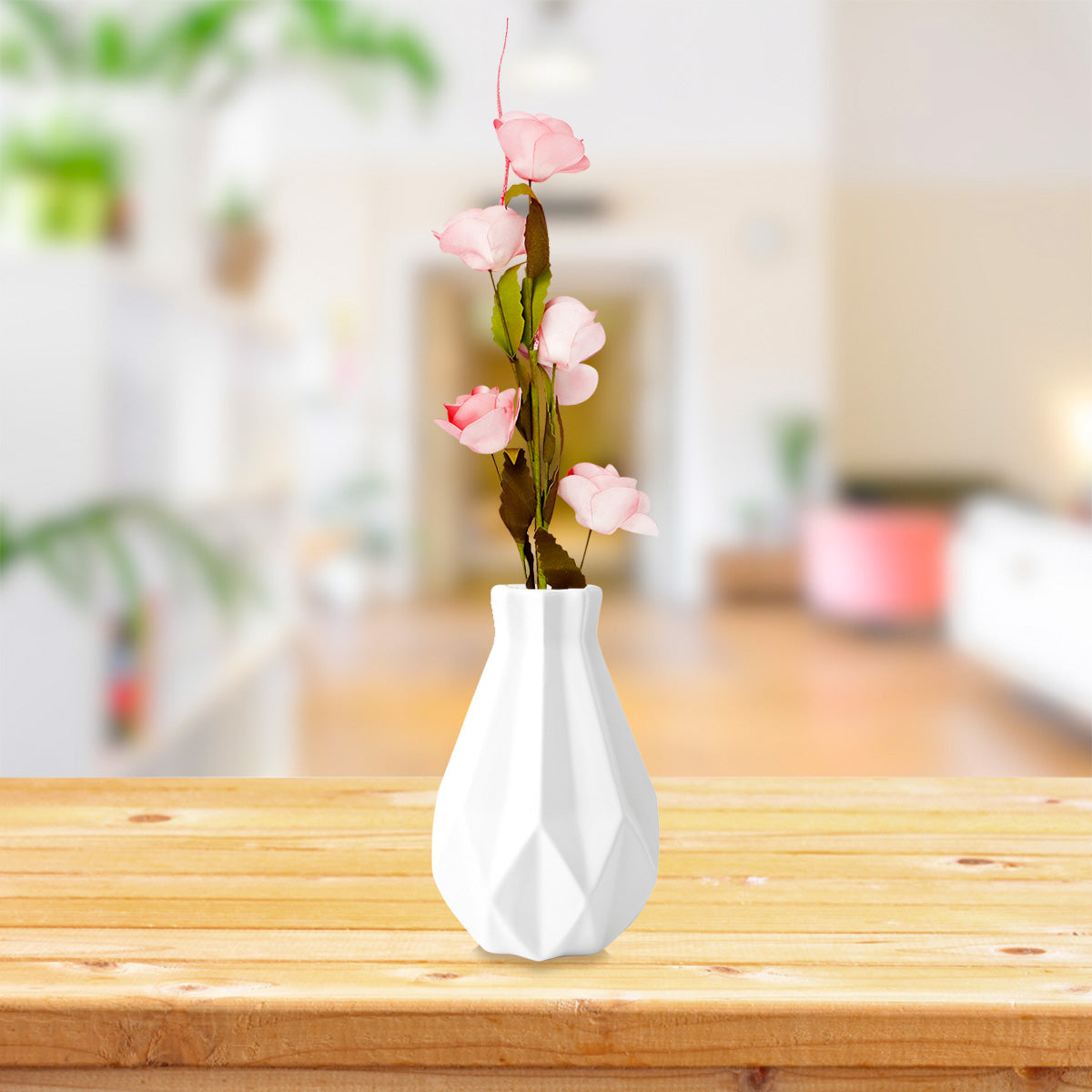 Flor Artificial color Rosa, 66cm