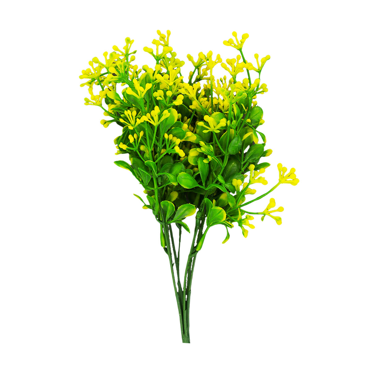 Follaje Artificial Decorativo, color Verde con Amarillo