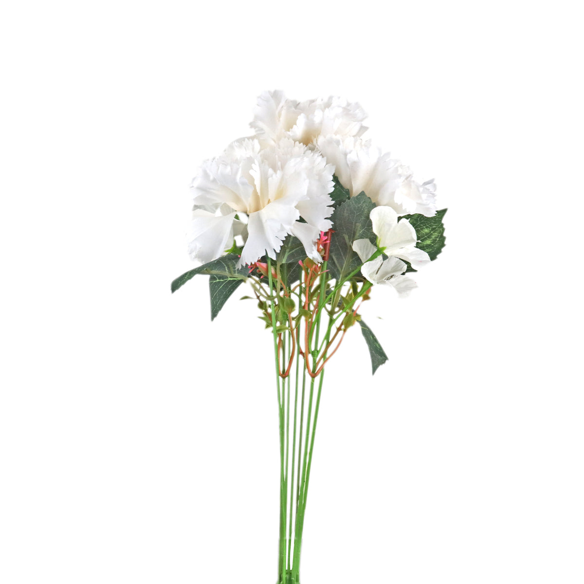 Ramo Artificial de Flores de Clavel color Blanco