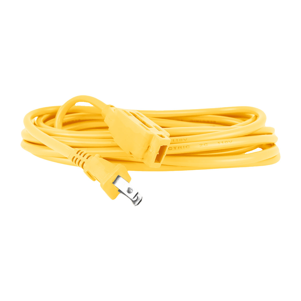Extensión Eléctrica con 3 Contactos Polarizados, 4 metros, color Amarillo