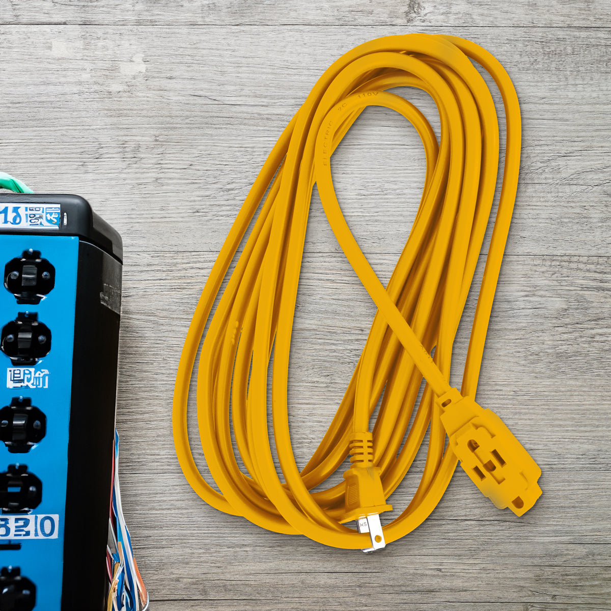 Extensión Eléctrica, 3 m, Color Amarillo