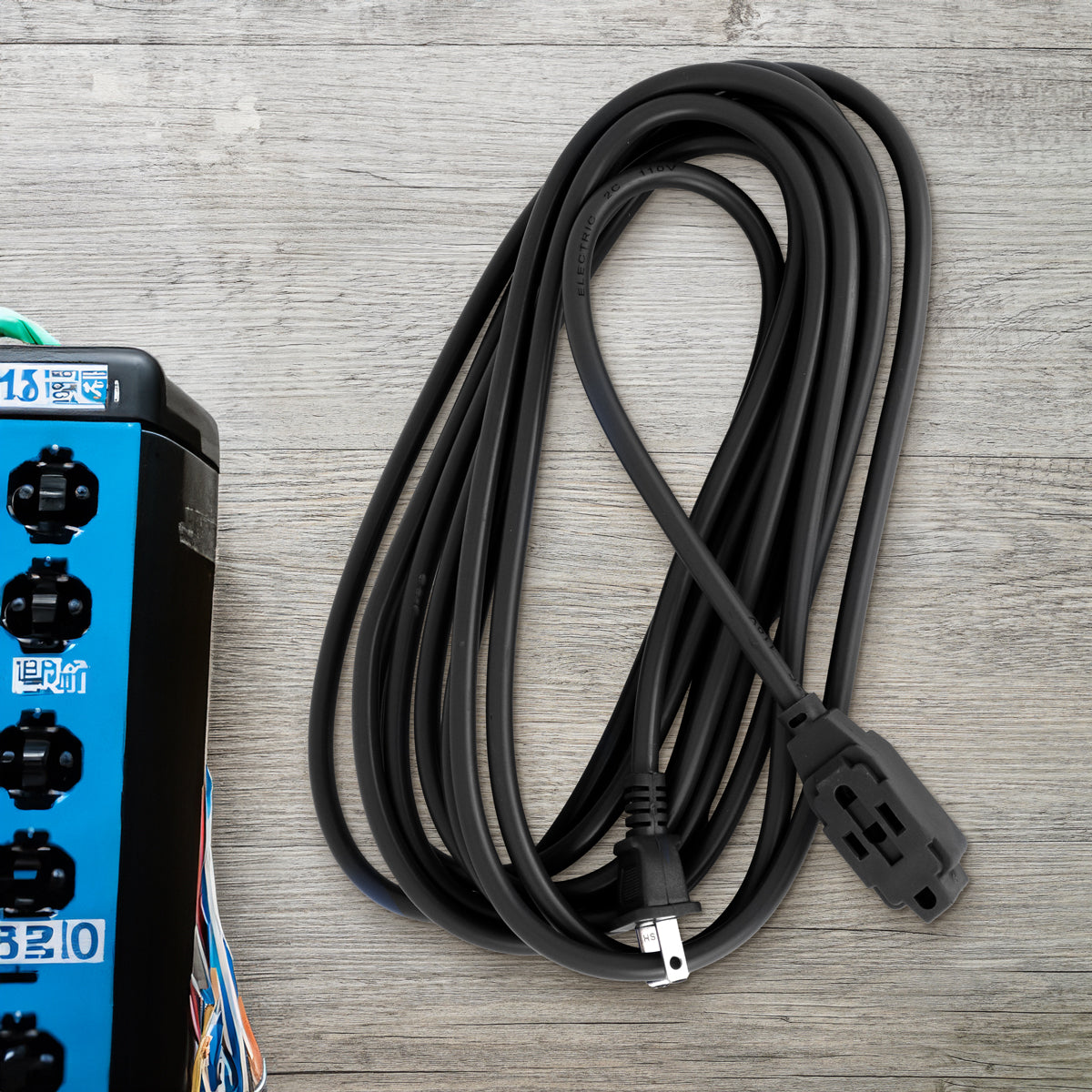 Extensión Eléctrica, 3 m, Color Negro