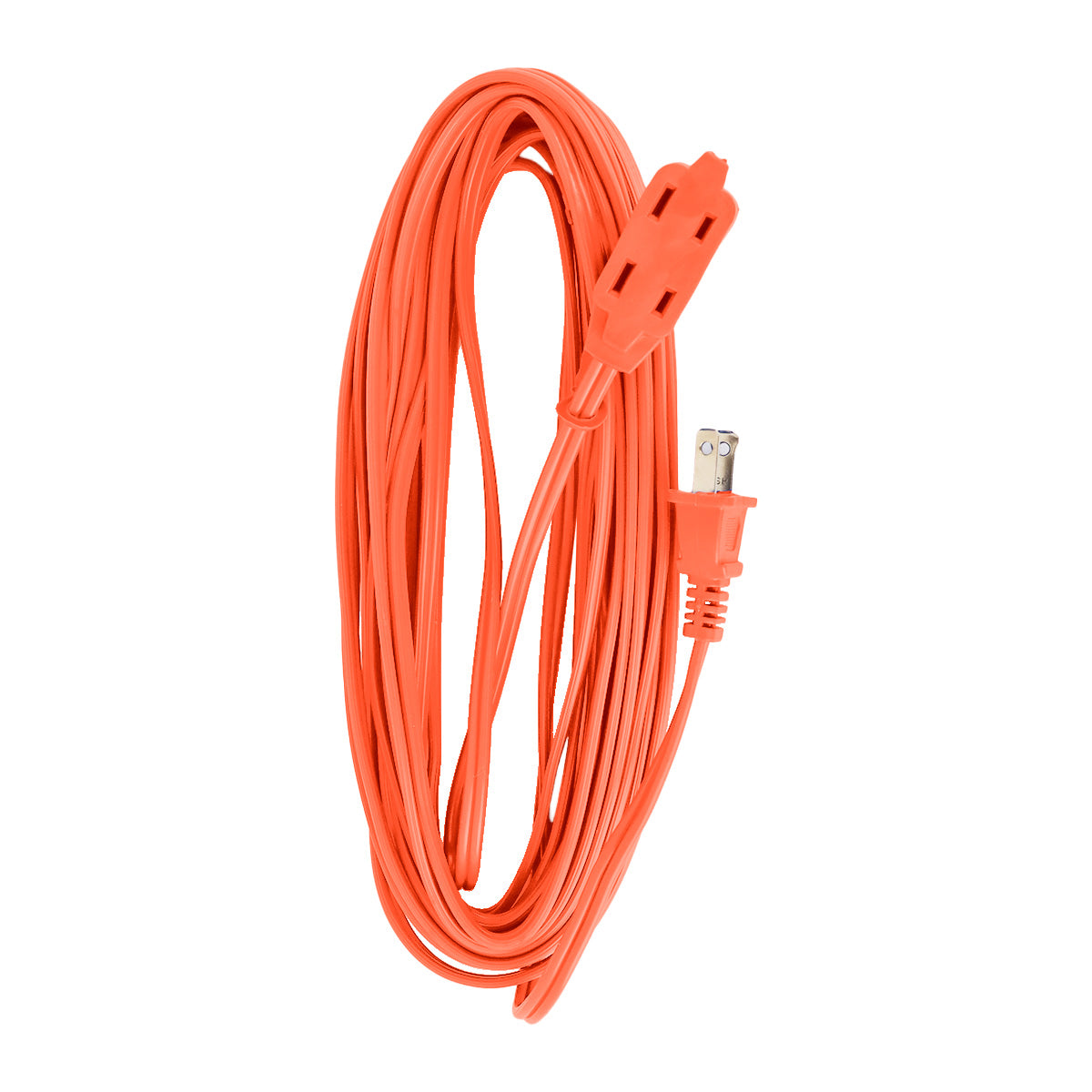 Extensión Eléctrica con 2 Contactos Polarizados, color Naranja