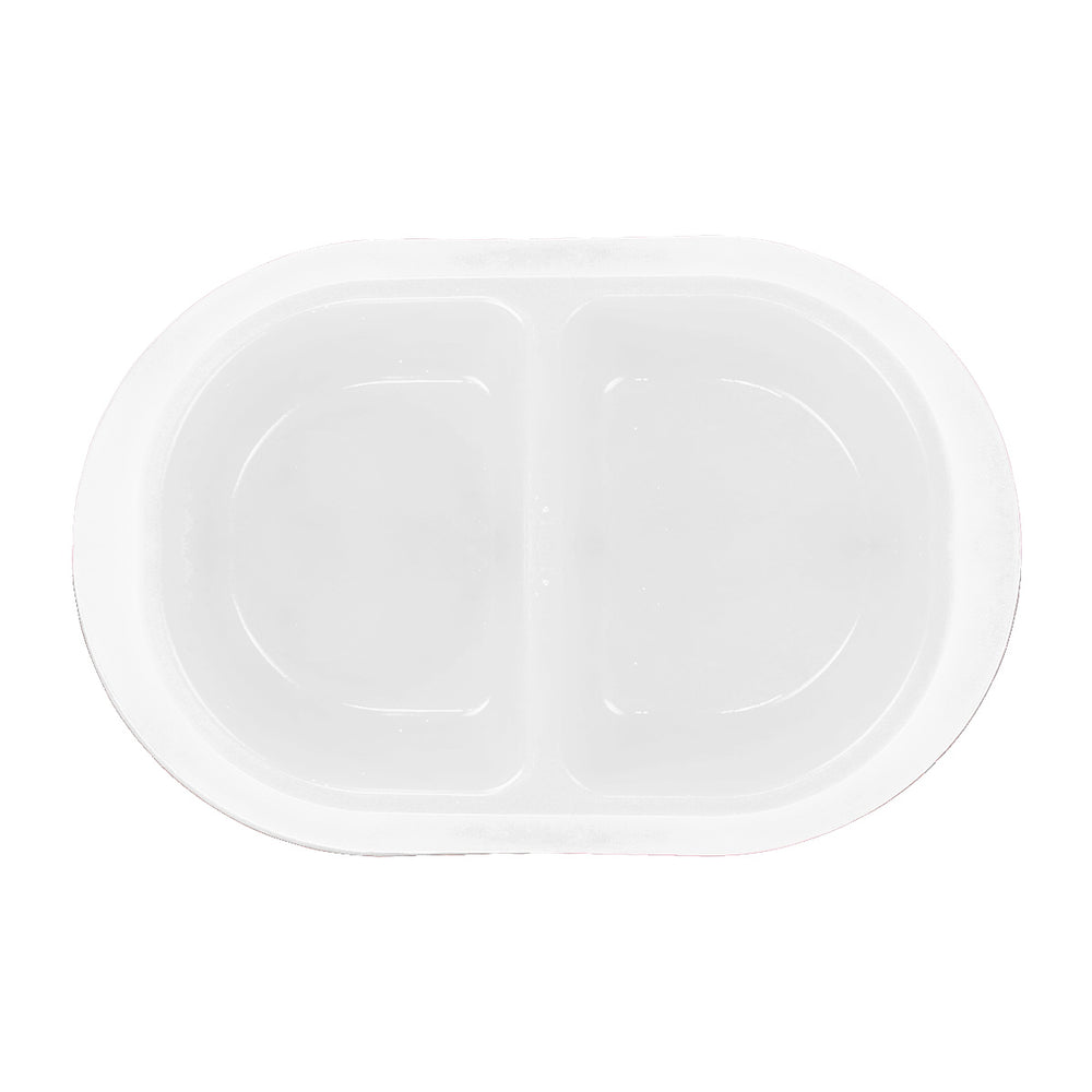 Plato Doble color Blanco para Mascota