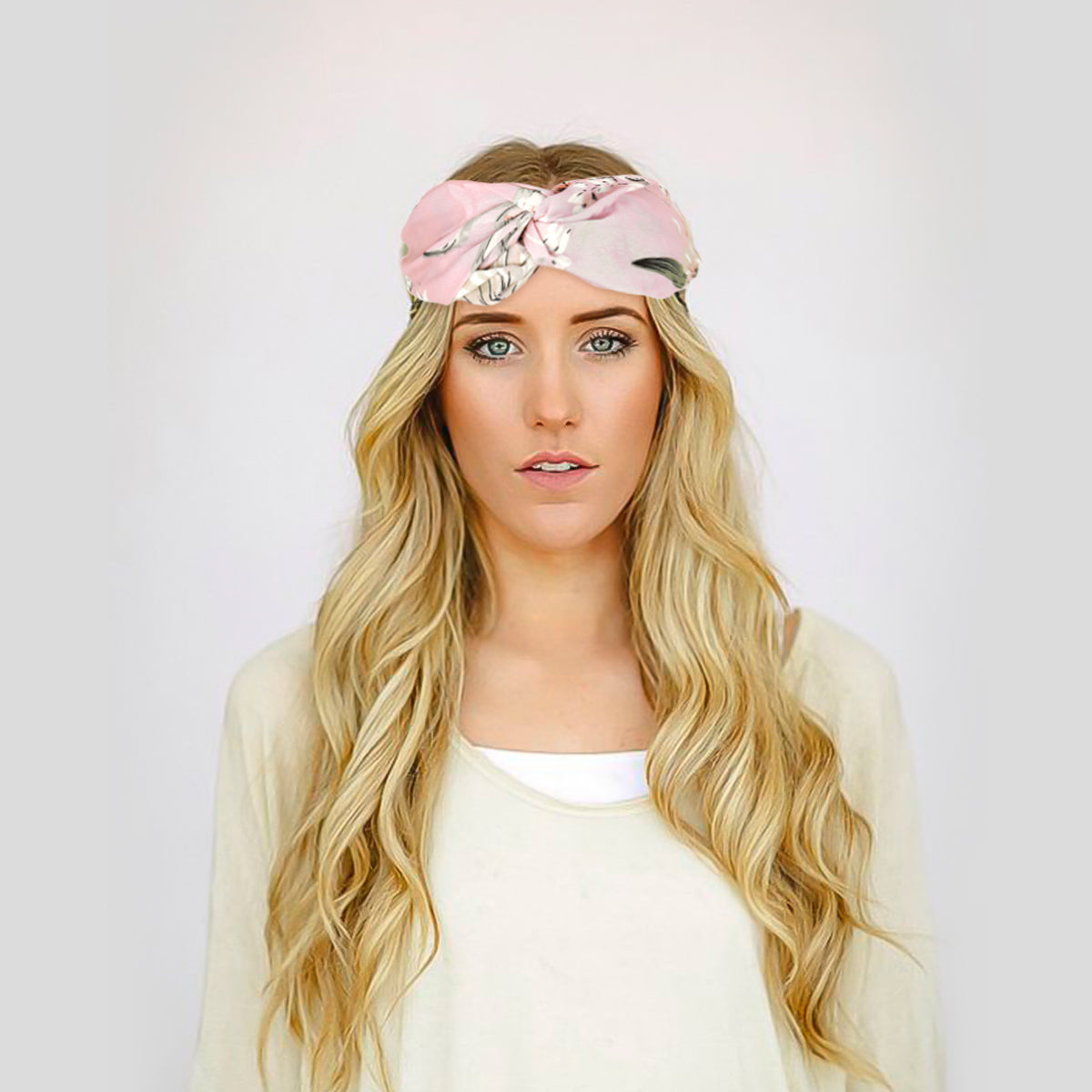 Banda Elástica para Cabello con Estampado de Flores