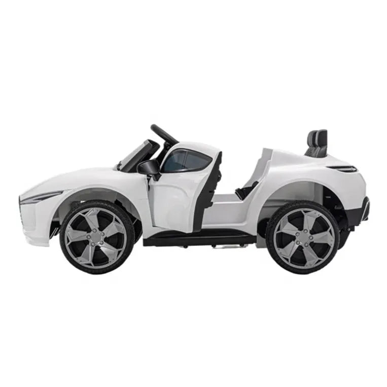 Carrito Eléctrico Deportivo color Blanco para Niños