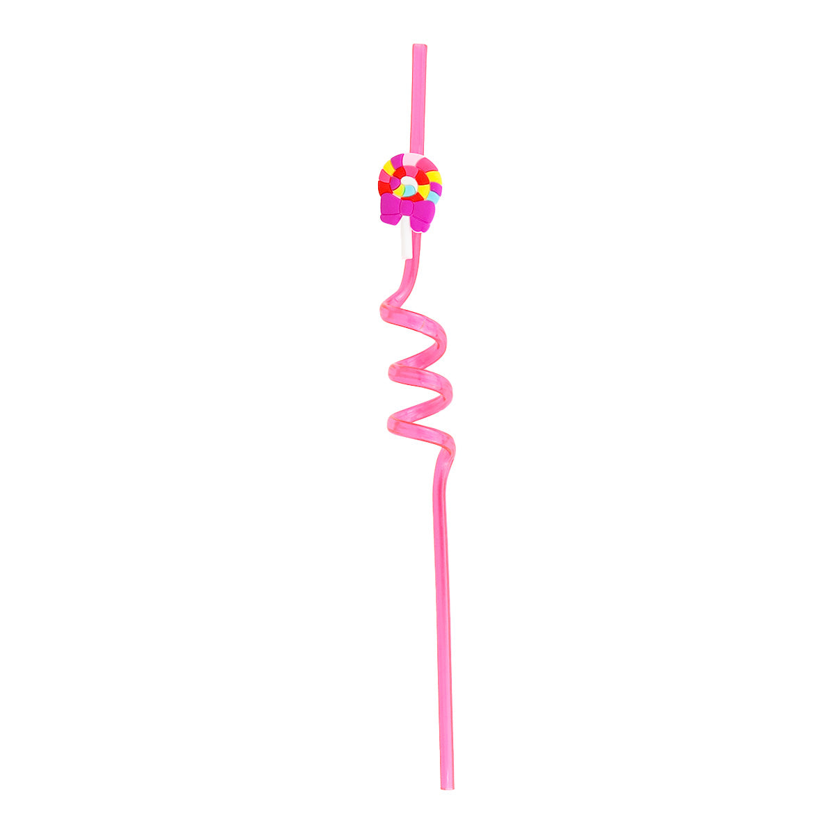 Popote Reutilizable, color Fucsia
