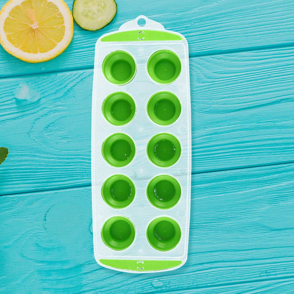 Inkanto Molde para Hielos, color Verde Olivo