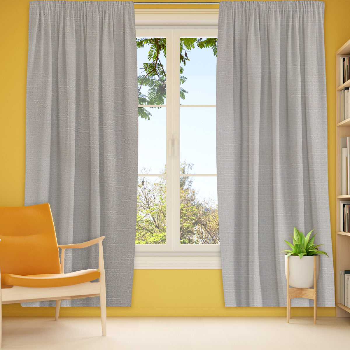 Cortina Diseño Jaspeado color Grises Claros 200 x 140cm