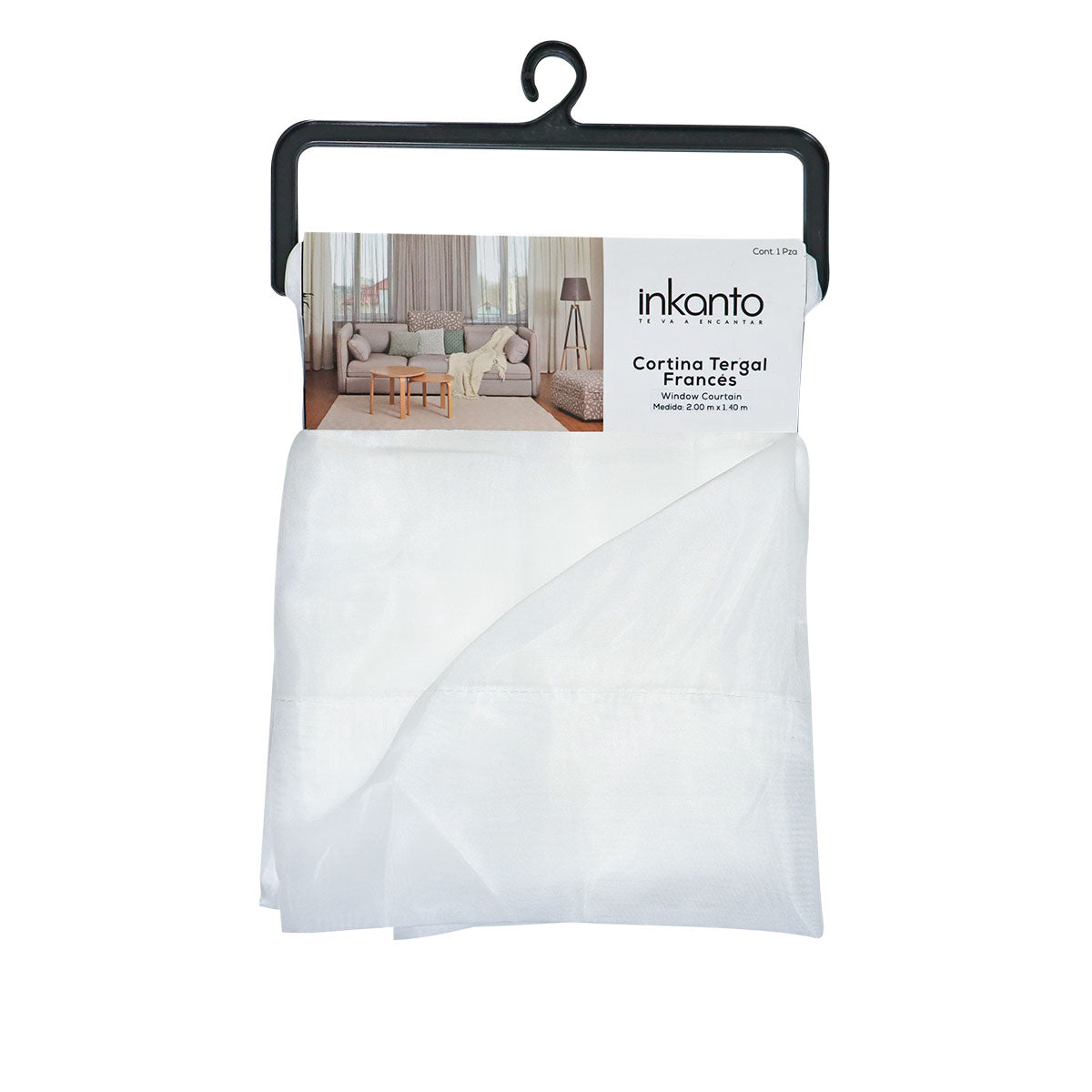 Cortina Diseño Trasparente color Blanco 200 x 140cm