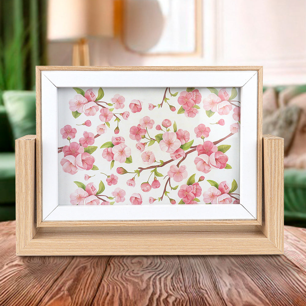 Portarretrato Movil de Madera Clara, 19x14 cm