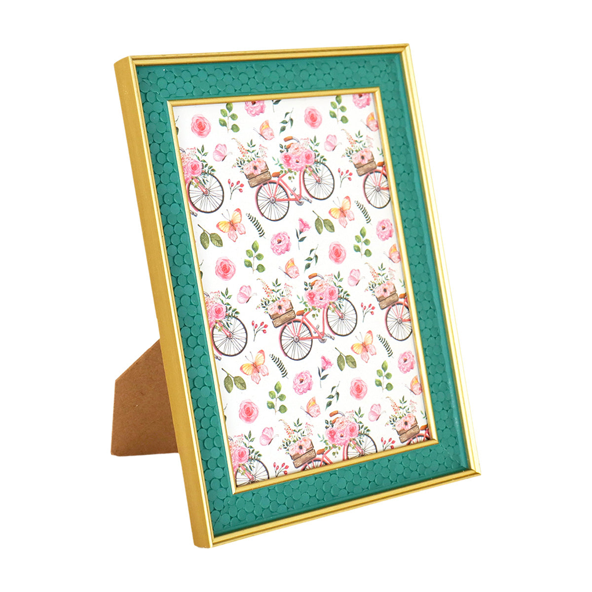 Portarretratos con Marco color Verde Esmeralda, 12x17cm