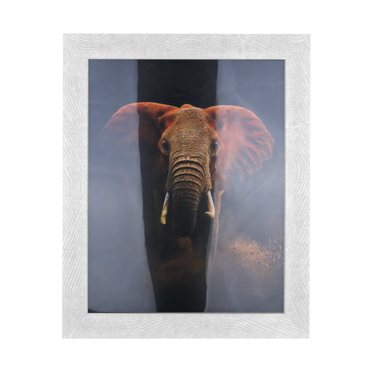 Portarretrato con Marco color Blanco, Líneas, 20x25cm