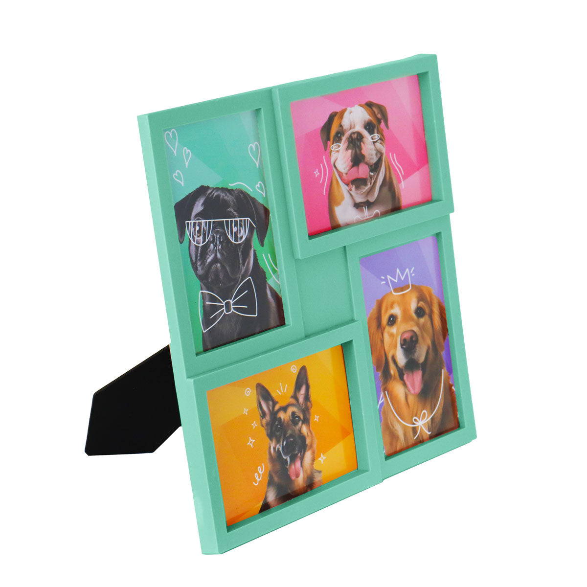 Portarretratos Familiar con Marco color Verde Pistache