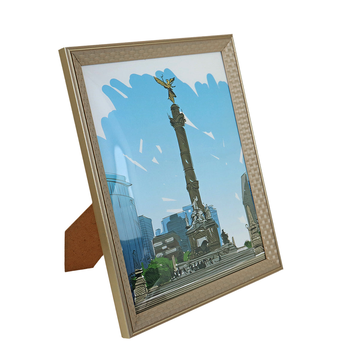 Portarretratos con Marco Trenzado color Café, 20x25cm