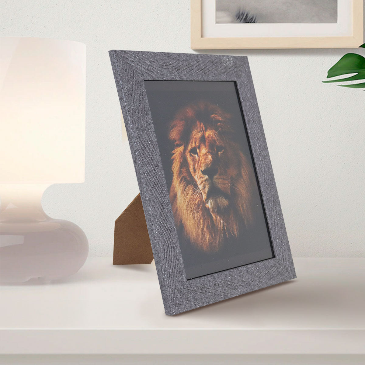 Portarretrato con Marco color Gris, Líneas