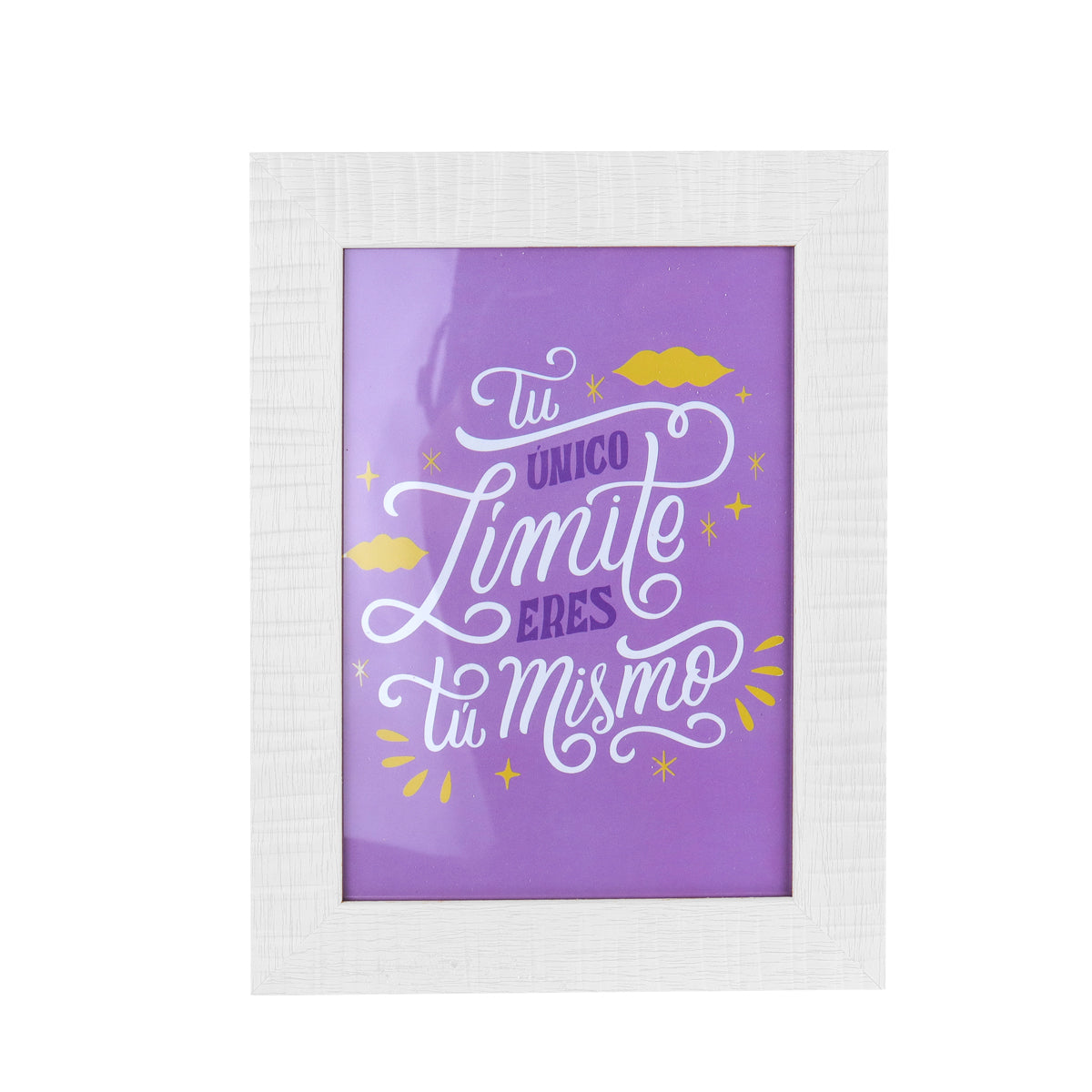 Portarretrato con Marco color Blanco, Líneas, 17x12cm