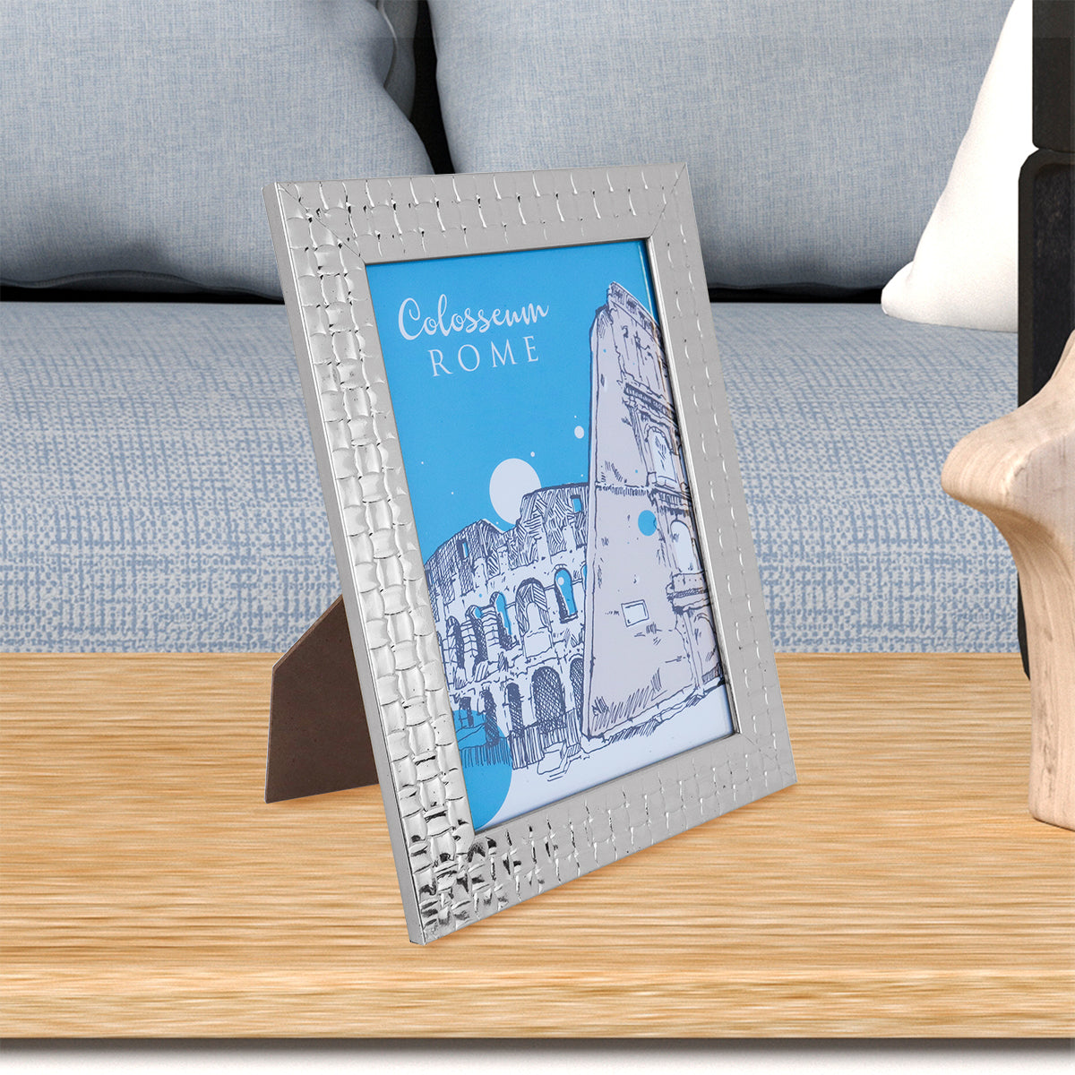 Portarretrato con Marco color Plata, 18x13cm