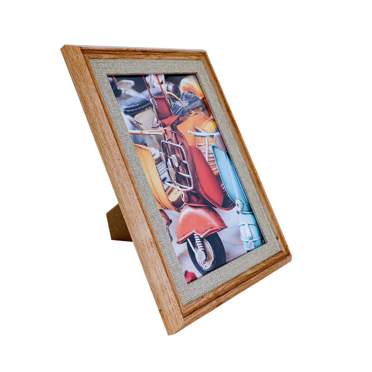 Portarretratos con Marco color Camel 10x15cm