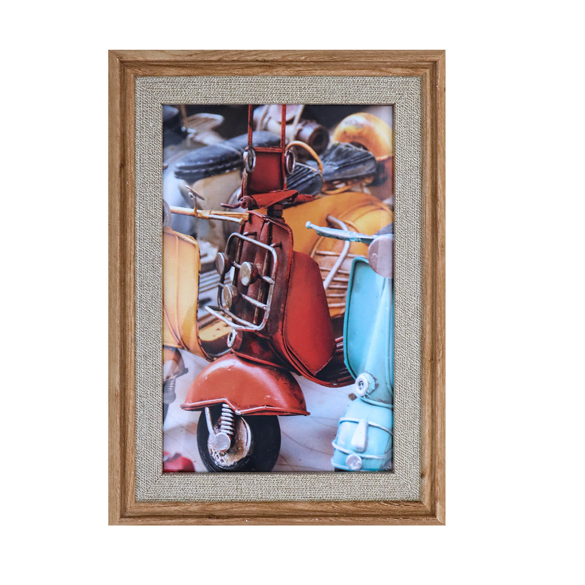 Portarretratos con Marco color Camel 10x15cm