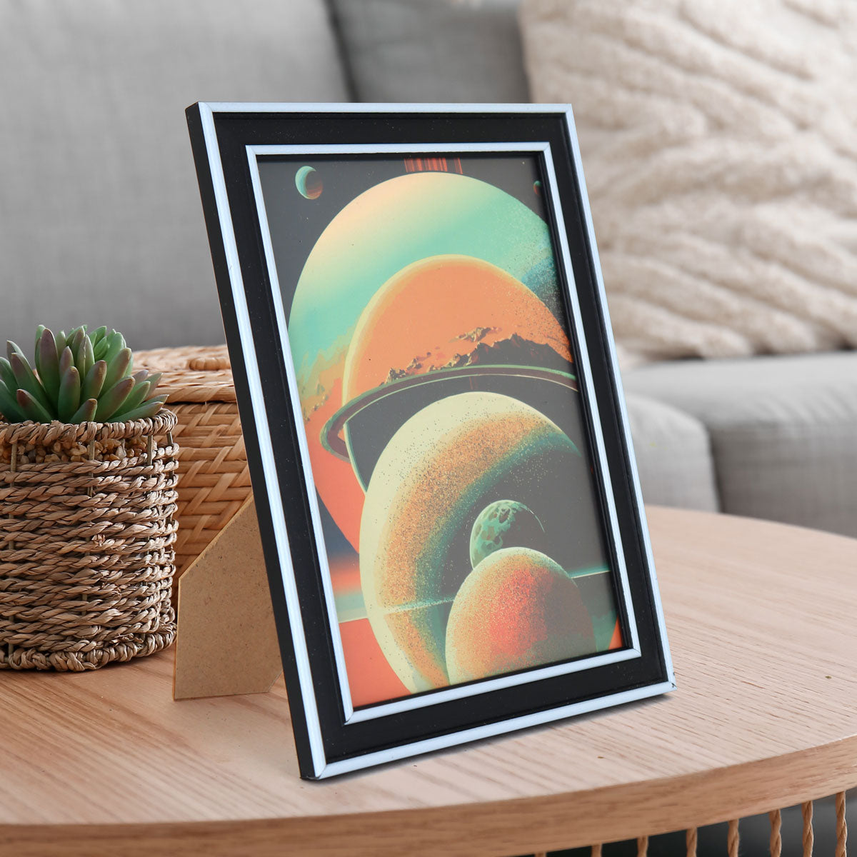 Portarretratos con Marco color Negro, 12x17cm