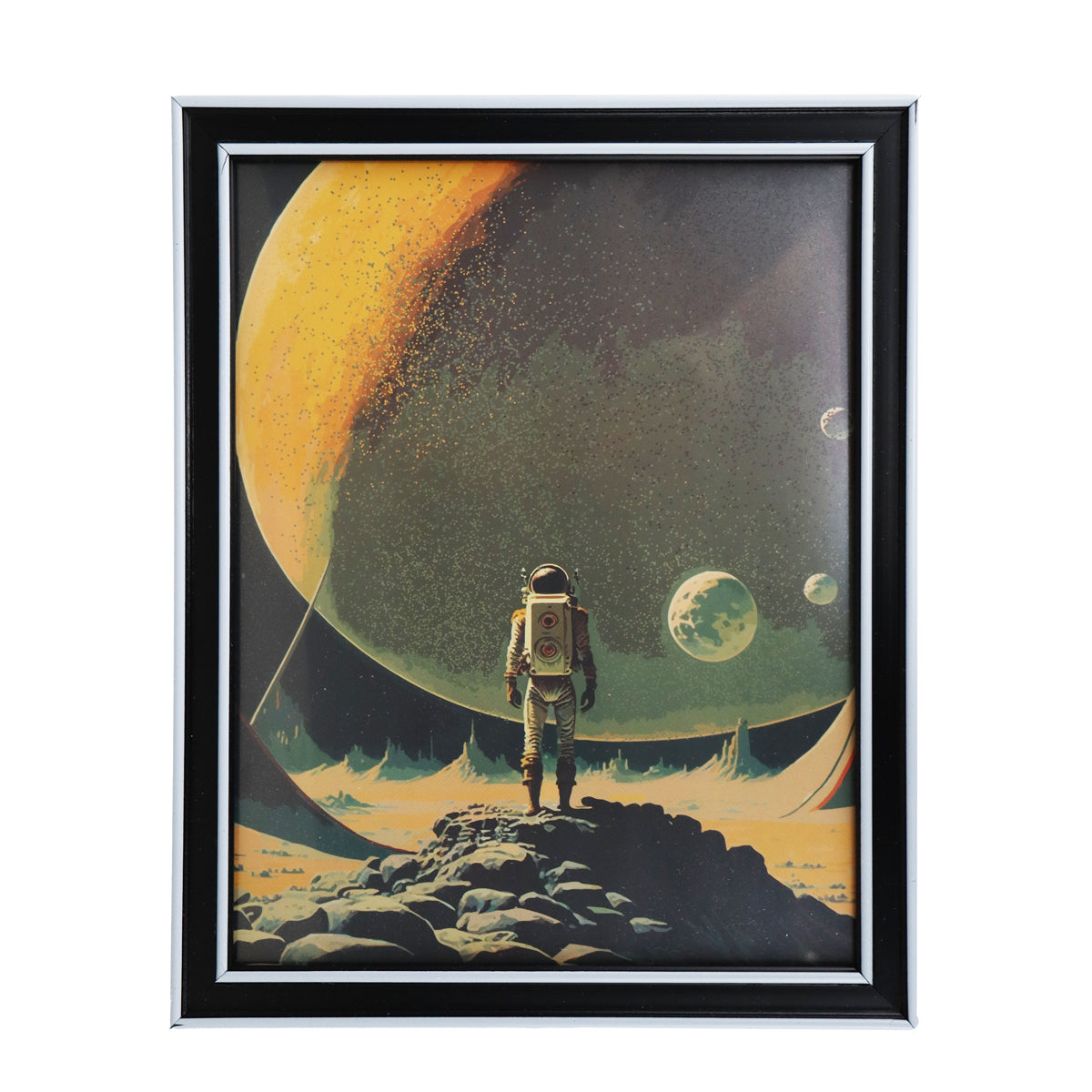 Portarretrato de Madera, Color Negro, 20x25 cm