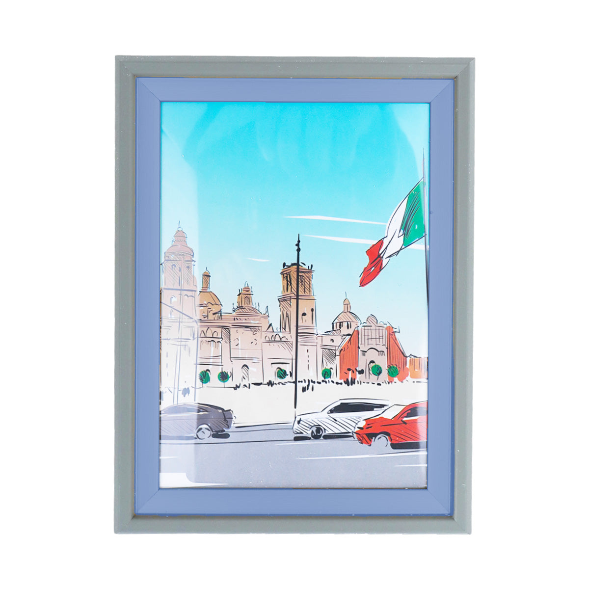 Portarretratos con Marco color Azul 18x13cm