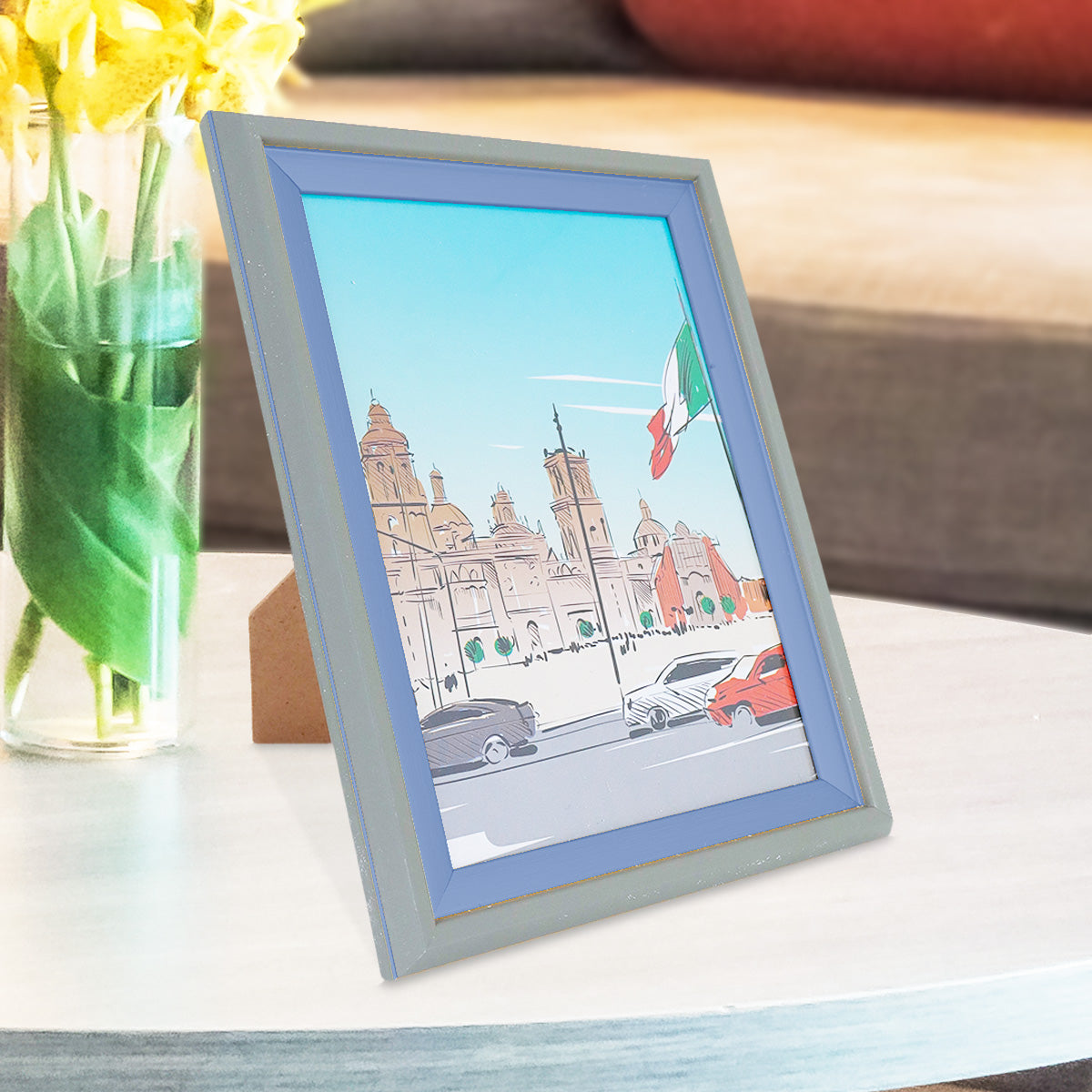 Portarretratos con Marco color Azul 18x13cm