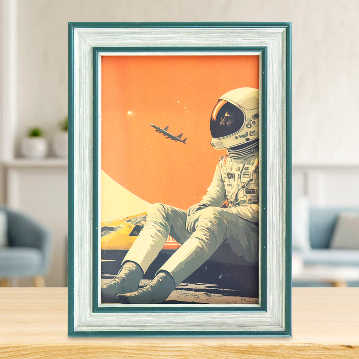 Portarretrato, Diseño Clásico, Color Verde, 12x17 cm