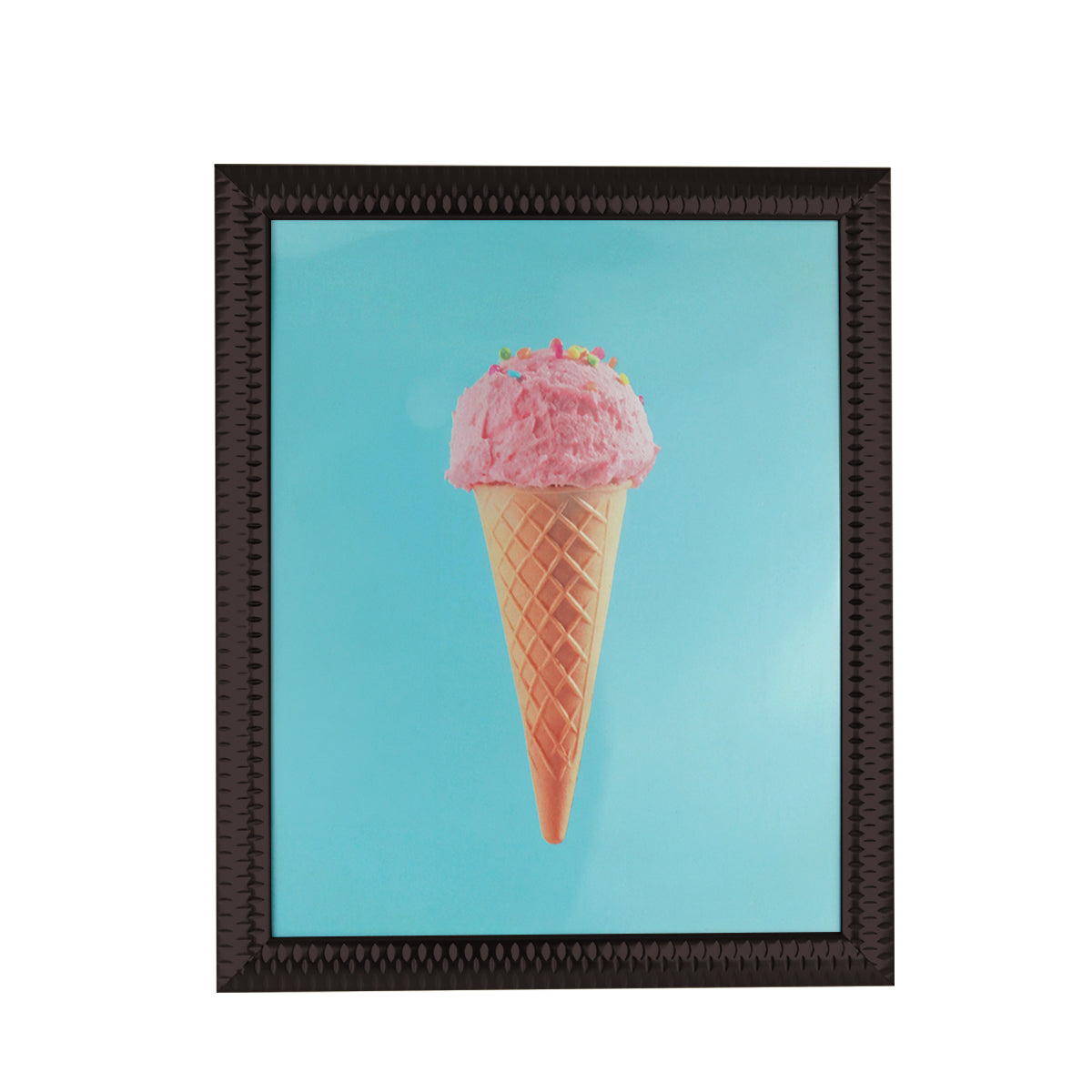 Portarretrato Textura Líneas, Color Negro, 20x25 cm