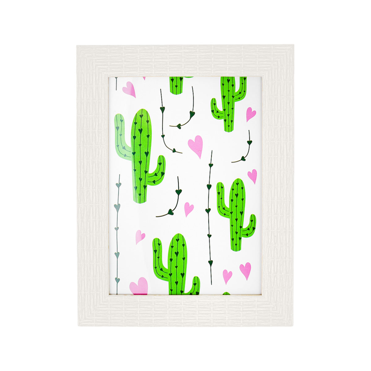 Portarretratos color Blanco, 18x13cm