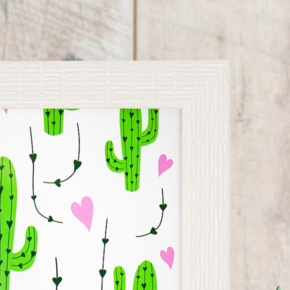 Portarretratos color Blanco, 18x13cm