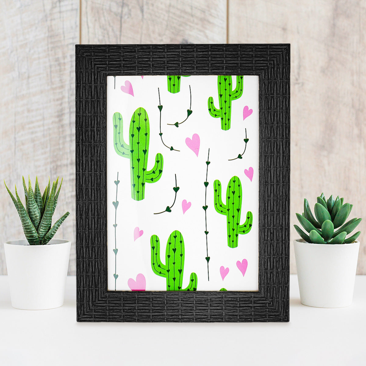 Portarretratos color Negro, 18x13cm