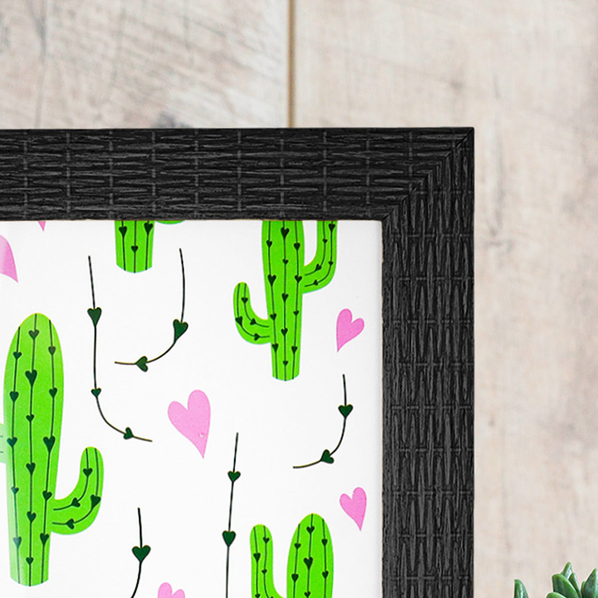 Portarretratos color Negro, 18x13cm