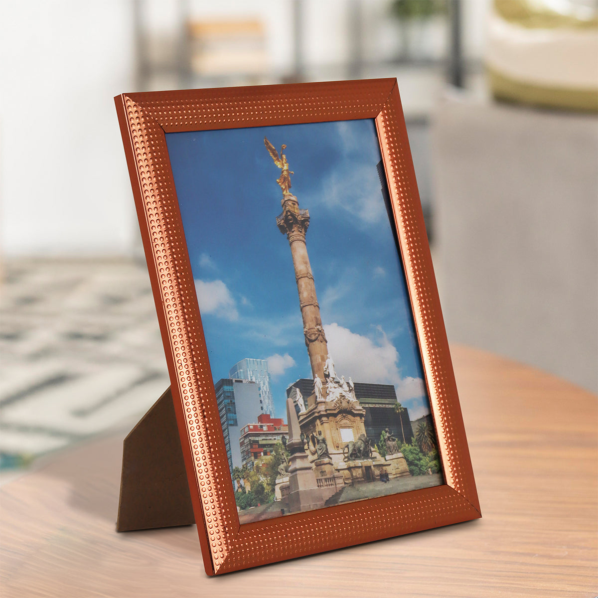 Portarretrato con Marco Metálico color Cobre 13x18cm