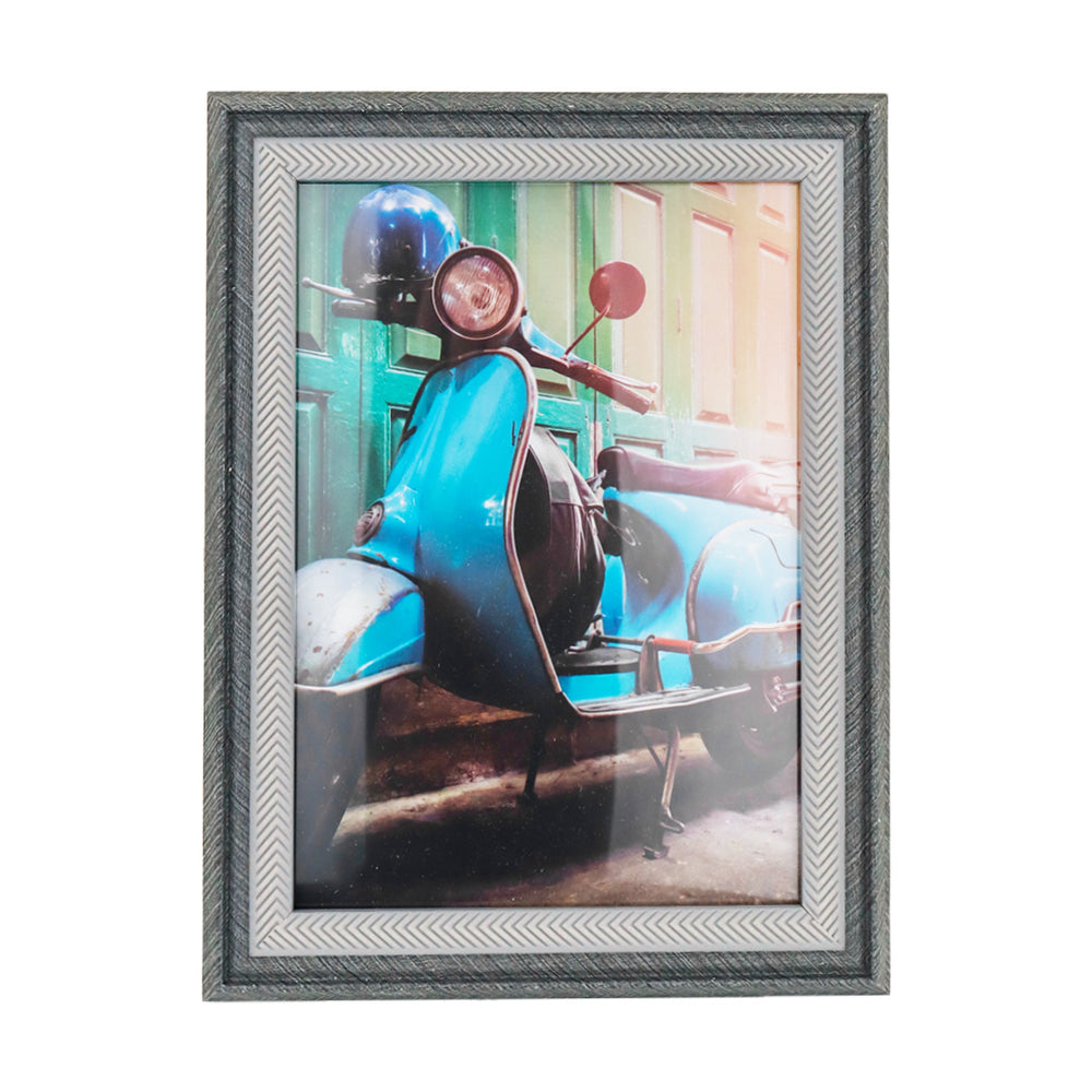 Portarretratos con Marco color Gris, 13x18cm