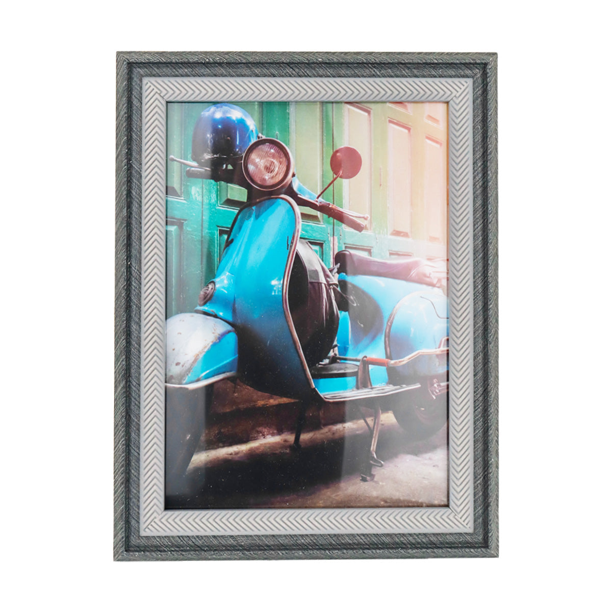 Portarretratos con Marco color Gris, 13x18cm