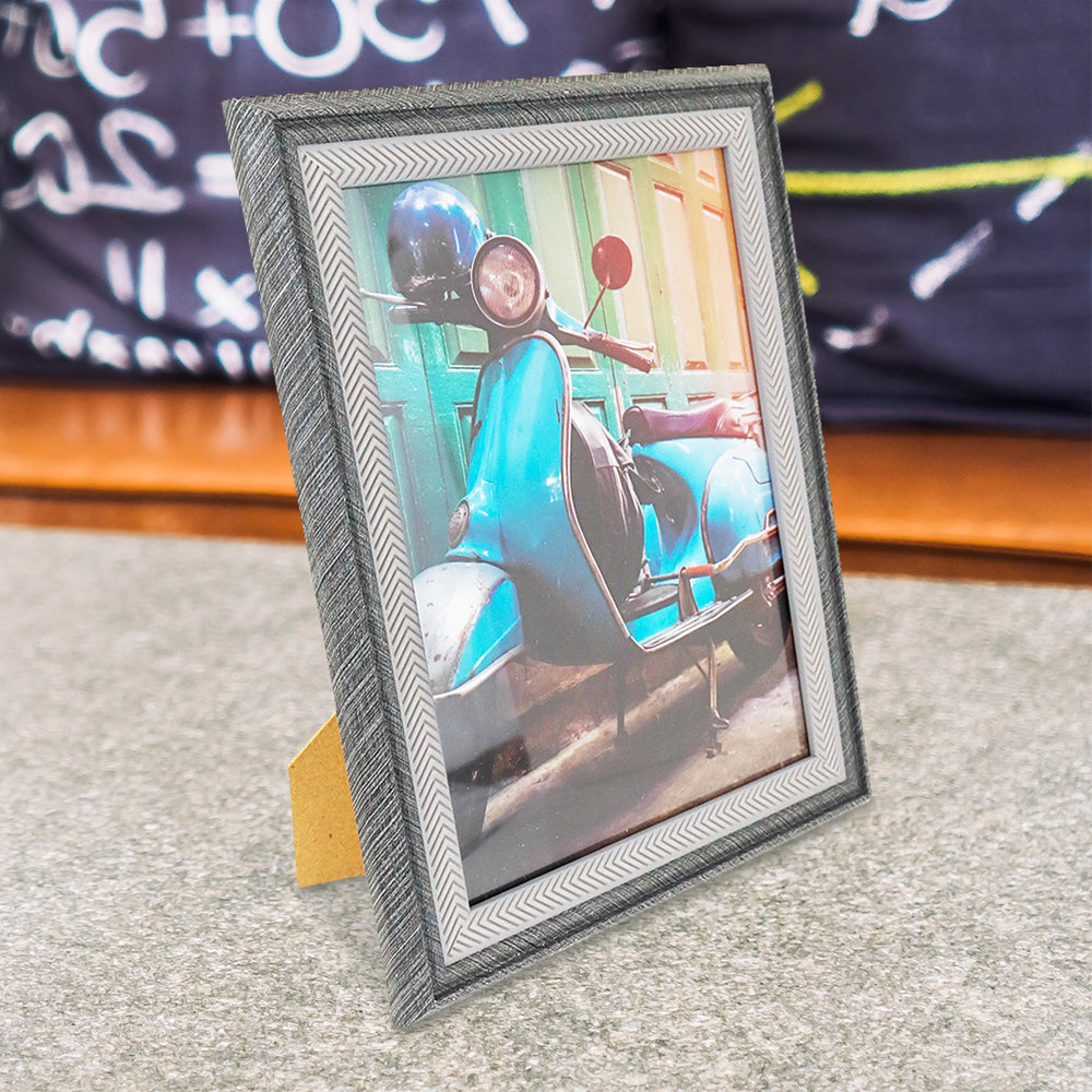 Portarretratos con Marco color Gris, 13x18cm