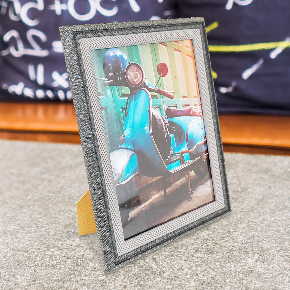 Portarretratos con Marco color Gris, 13x18cm