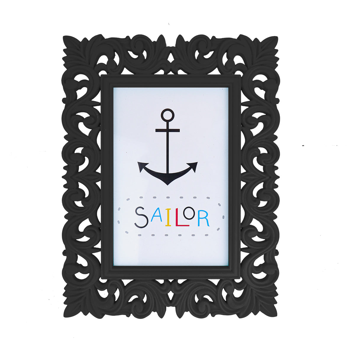 Portarretratos Clásico con Marco color Negro 10x15cm