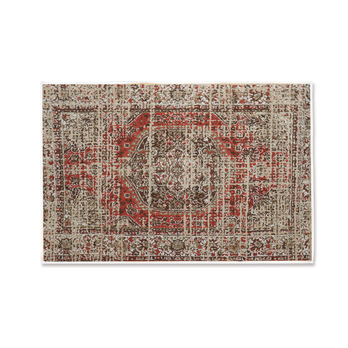 Tapete Jaspeado, Color Naranja, 40x60 cm