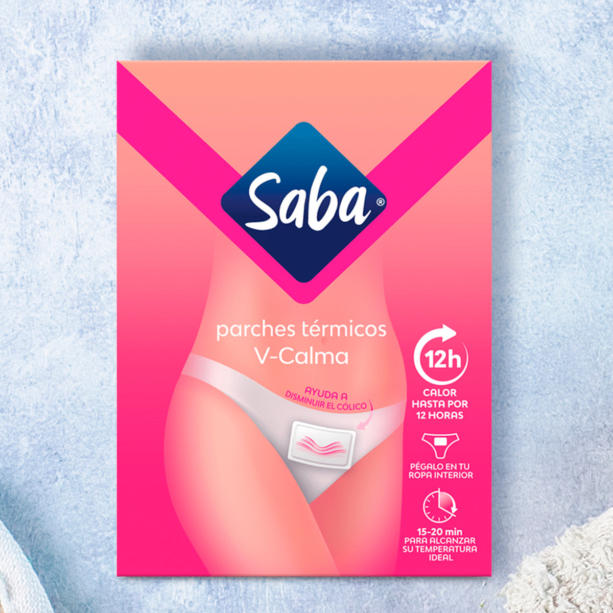 Parches para Cólicos Menstruales V- Calma, Saba