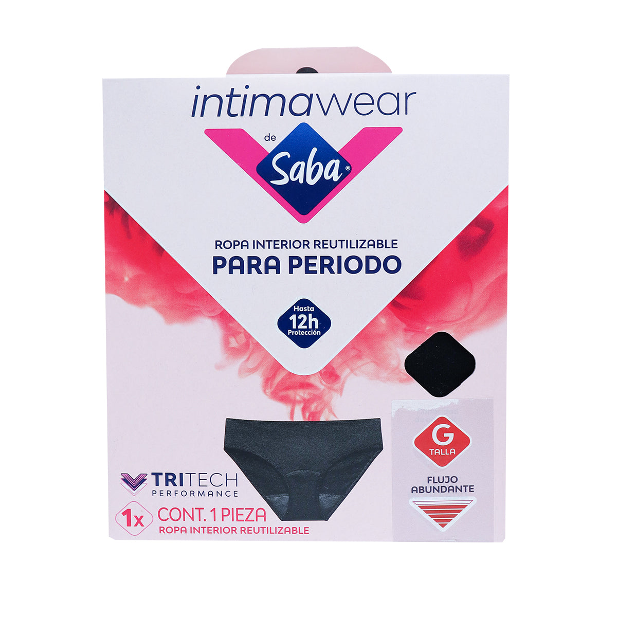 Ropa Interior Reutilizable para Periodo, Saba, Talla G