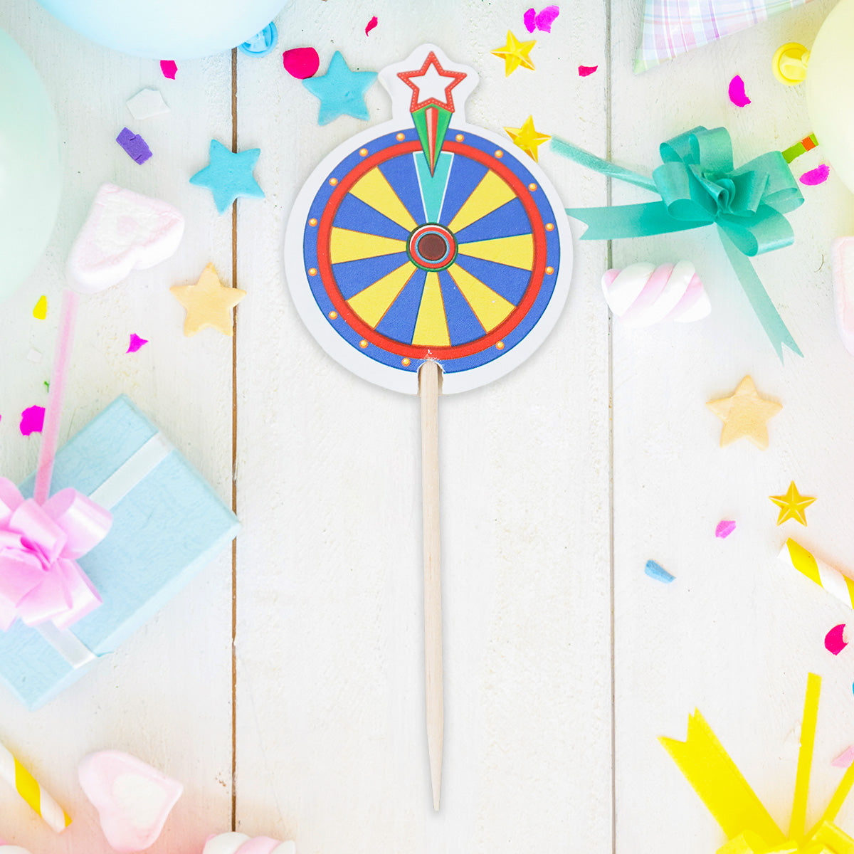 Set para Cupcakes, Capacillos y Palillos, color Azul