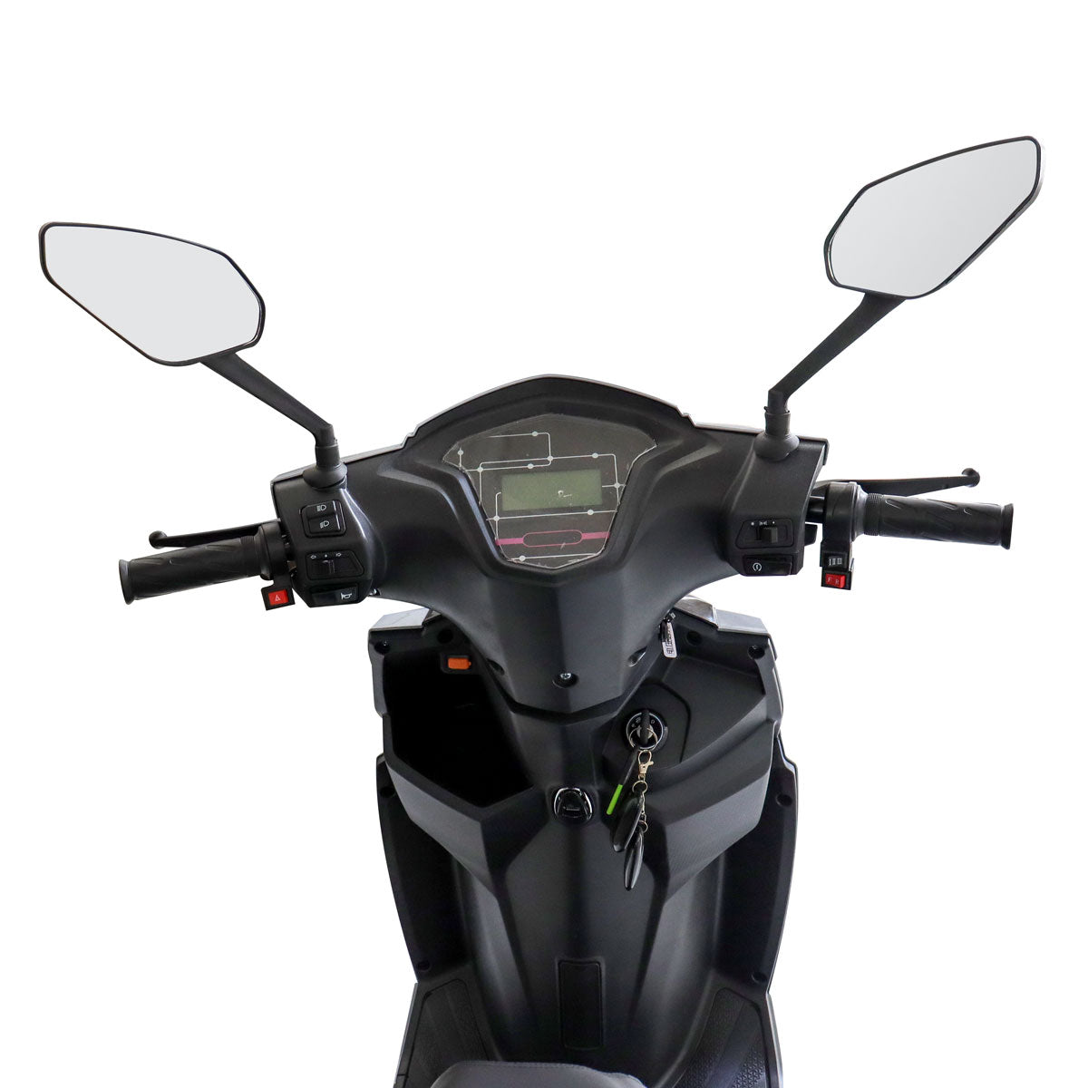 Motocicleta Eléctrica Kiwo E-Bike ZL color Negro con Rojo