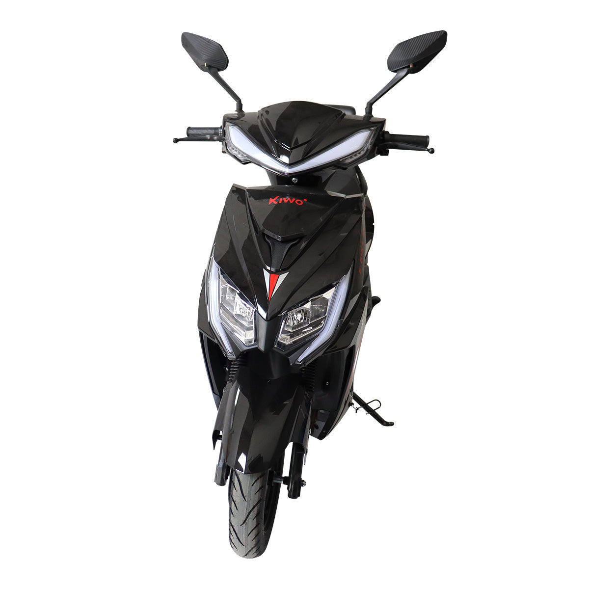 Motocicleta Eléctrica Kiwo E-Bike ZL color Negro con Rojo