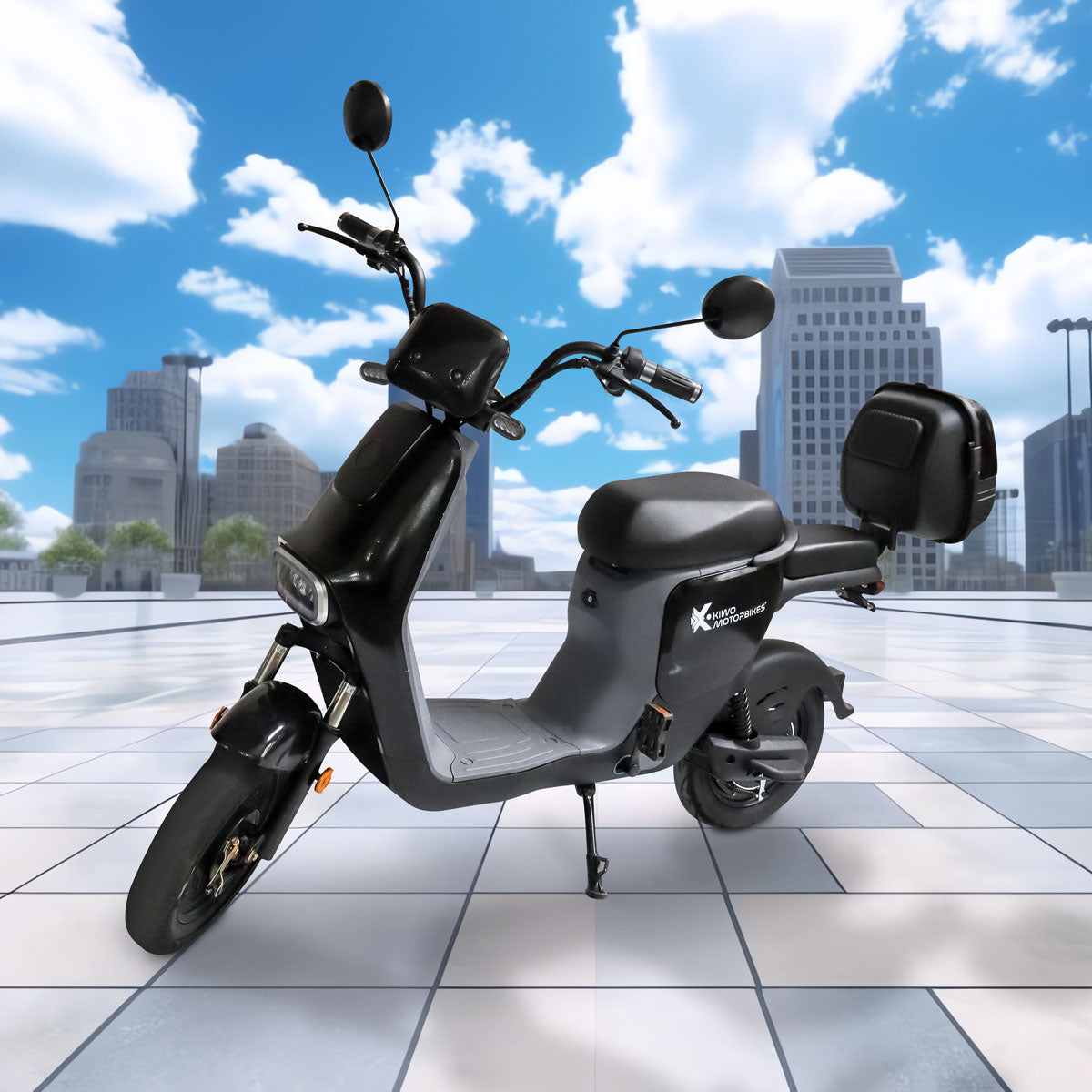 Bicicleta Eléctrica Kiwo, SSD100 color Negro con Gris